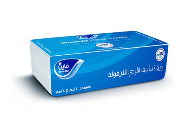 Fine Interfold Hand Tissues 150 Sheets